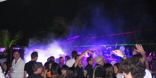 At a party on Koh Chang