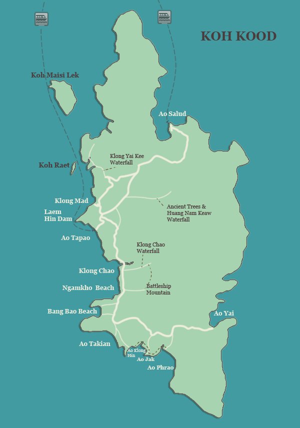 Koh kood Map